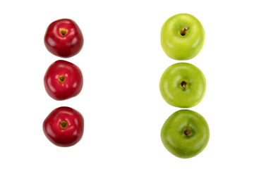 Red Versus Green Apple