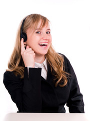 beautiful girl with headphones.