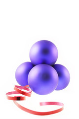 blue christmas balls