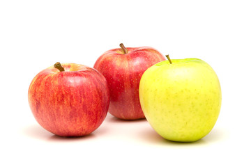 Apples isolated on white