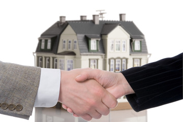 handshake arrangement buying - selling of house