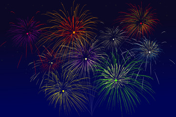 Fototapeta premium Fuochi d'artificio
