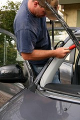 Obraz premium glazier,auto,glass