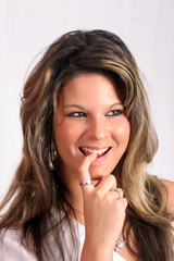 Frau, Girl, Portrait, Lachen