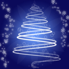 abstract christmas tree