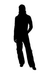 vector silhouette man