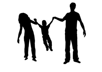 family with child vector