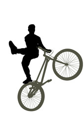 bike trick vector