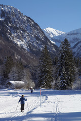 Skilanglauf im Stillachtal bei Oberstdorf