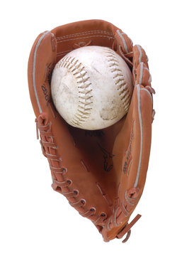 baseball and baseball glove