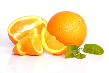 Sliced and Whole Oranges