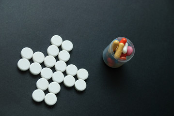 pharmacy concept with pills