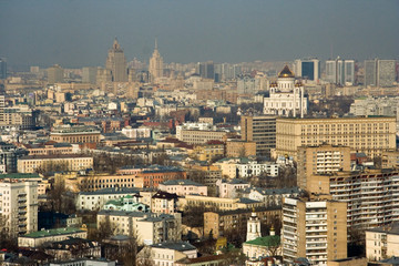 Fototapeta na wymiar Moskwa centrum widok ogólny