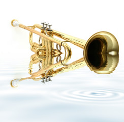 gold trumpet