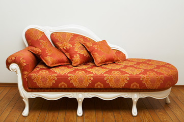 Beautiful red sofa