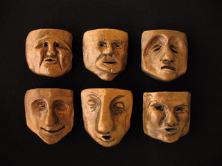 Clay faces