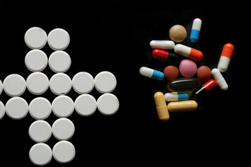 pharmacy concept with pills