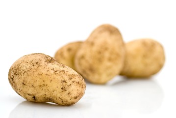 légume pomme de terre isolé sur un arrière-plan blanc