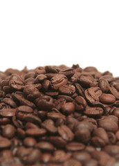 It is a lot of grains of coffee lay all together