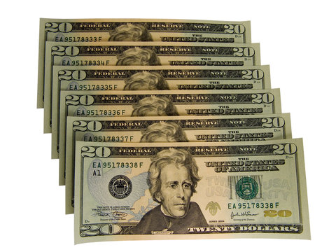 US 20 Dollars Bills