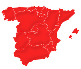 Carte Espagne Satin