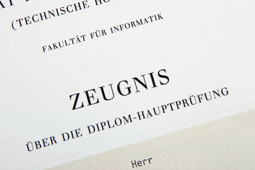 Diplom-Zeugnis