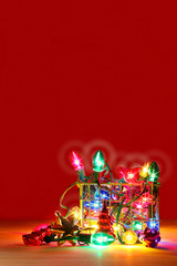 Basket filled with lights