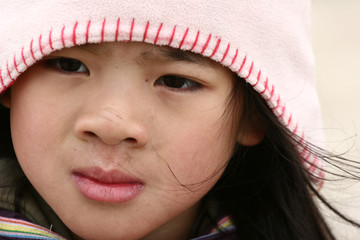 cute child with hat