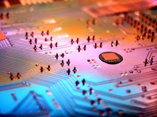 Obraz premium computer motherboard