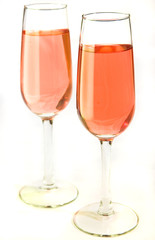 festive pink wine