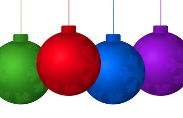 Colorful Christmas Ornaments