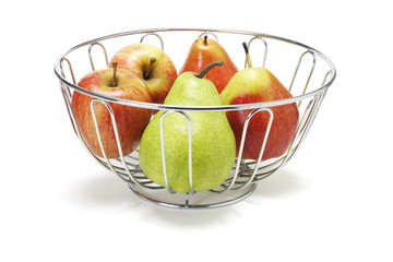 Apples and Pears in Basket