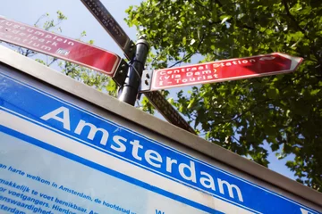 Türaufkleber find your way in amsterdam © Diego Cervo