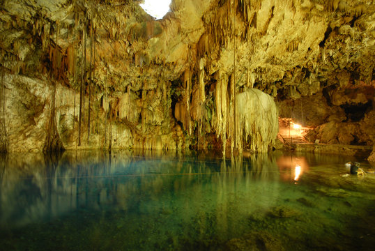 Cenote or subterranean lake