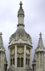 Fototapeta na wymiar University of Cambridge, Kings College wieży zegarowej