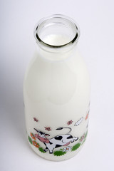 Bouteille de lait frais