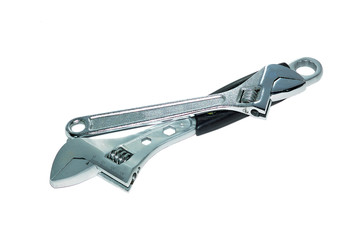 Wrenches isolated on a white background.