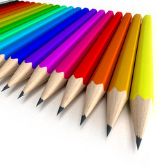 Fototapeta premium crayon color line G