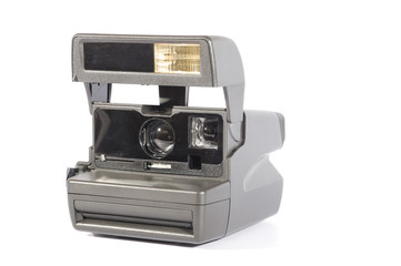 Old instant film camera