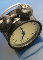 Black alarm clock
