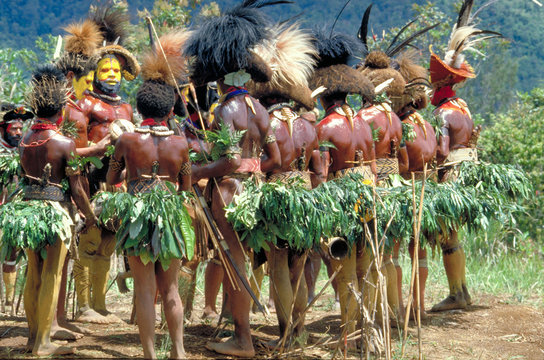 Sing-sing, C&eacute;r&eacute;monie Papoue &agrave; Mount Hagen