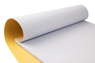 Notepad isolated on white