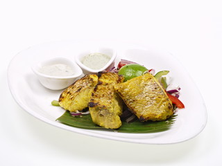 indischer tandoori red snapper filet