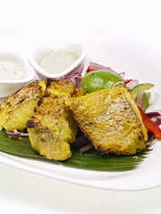 indischer tandoori red snapper filet