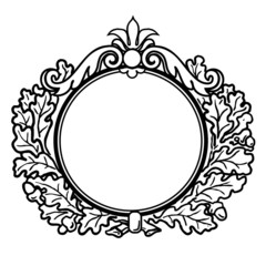 Victorian Style Round Frame