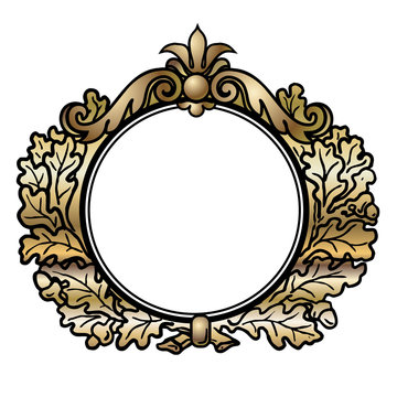 recommend clip art: Victorian Style Round Frame