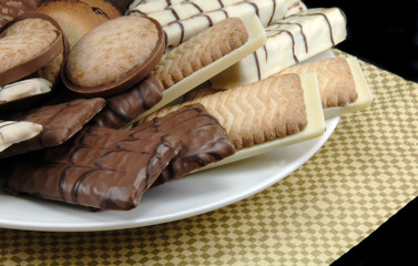 Assorted Cookies on a Plate