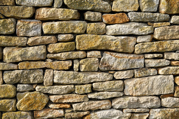 Mur de pierre seches