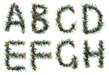 christmas alphabet - letters
