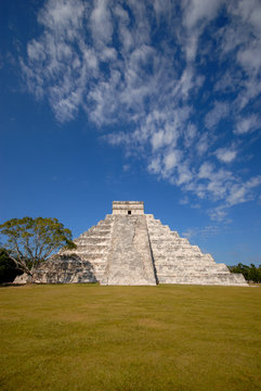 Chichen Itza Pyramid Portrait